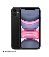 [prime] iPhone 11 Preto, com Tela de 6,1", 4G, 64 GB e Câmera de 12 MP - MHDA3BZ/A