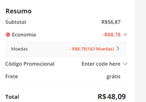 Imagem na descrição da promoção