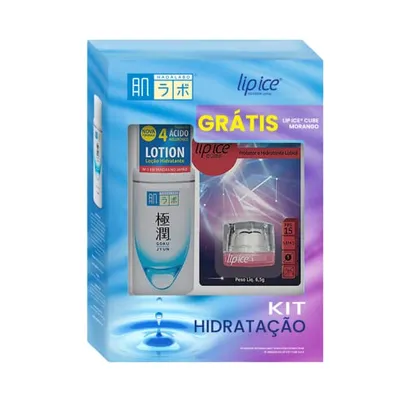 Kit Hidratação - Loção Hidratante Facial Hada Labo® 170ml + Protetor Hidratante Labial Lip Ice® 