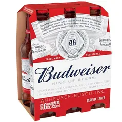 (APP) Cerveja Budweiser American Lager Long Neck 330ml - 6 unidades 