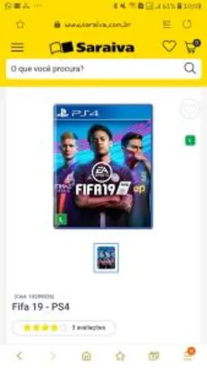 Fifa 19 - PS4 R$ 29