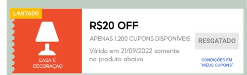 Imagem na descrição da promoção