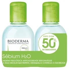 Bioderma Kit Sébium H2O 100ml Água Micelar Dermatológica para Pele Oleosa