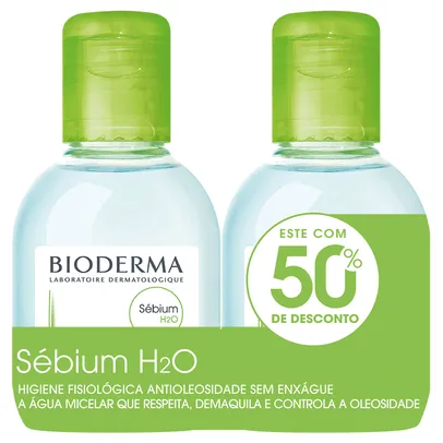 Bioderma Kit Sébium H2O 100ml Água Micelar Dermatológica para Pele Oleosa