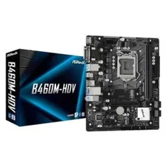 Placa-Mãe ASRock B460M-HDV Intel LGA 1200 Micro ATX DDR4 - R$530