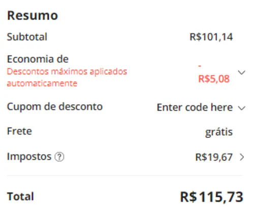 Imagem na descrição da promoção