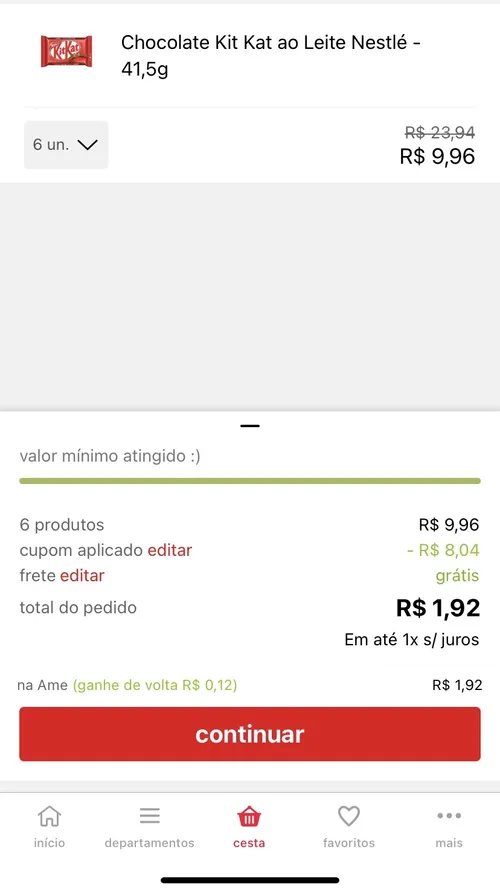 Imagem na descrição da promoção