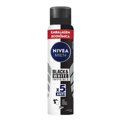 (L2P1) Desodorante Nivea Men Invisible For Black & White Aerossol 200ml