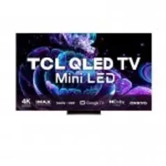 Smart TV TCL 65" QLED Mini Led UHD 4K 65C835 144Hz Controle de Voz
