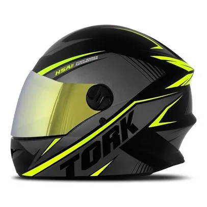 [CC AME R$ 67] Capacete Moto Fechado Pro Tork R8 Vis. Dourada