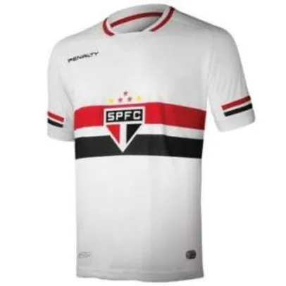 [Walmart] Camisa Penalty São Paulo I 2015 Sem Número Masculina Branca por R$ 65
