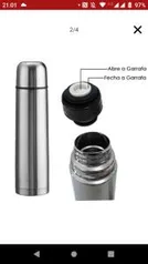 Garrafa Térmica Inox 500ml Inquebrável - R$16