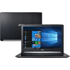 Notebook Acer A515-51-55QD Intel Core I5 4GB 1TB Tela LED 15.6" Windows 10 - Preto | R$1.843