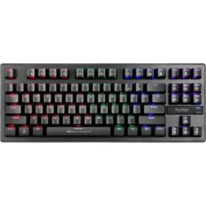 Teclado Gamer Mecânico Marvo KG901, Switch Blue, Rainbow | R$159