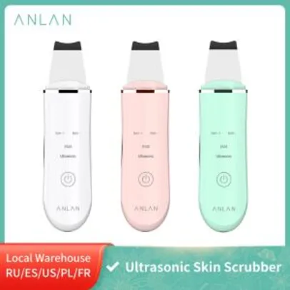 [NOVOS USUÁRIOS] Limpeza Facial e Purificador da pele Anlan Ultra-sônica , 4 modos | R$87