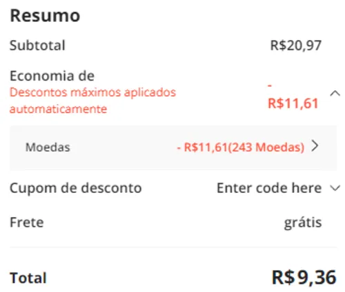 Imagem na descrição da promoção