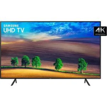 Smart TV LED 55” Samsung 4K/Ultra HD 55NU7100 3 HDMI 2 USB - R$ 2551