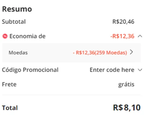 Imagem na descrição da promoção