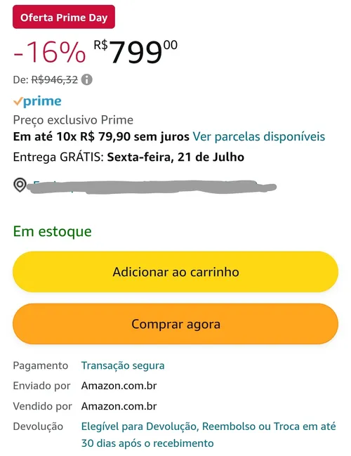 Imagem na descrição da promoção