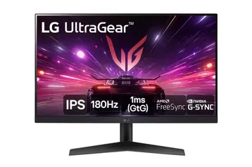 Monitor Gamer LG UltraGear 24" Full HD, IPS, 180Hz, 1ms, DisplayPort e HDMI, NVIDIA G-SYNC , AMD FreeSync?, HDR10, sRGB 99% - 24GS60F-B