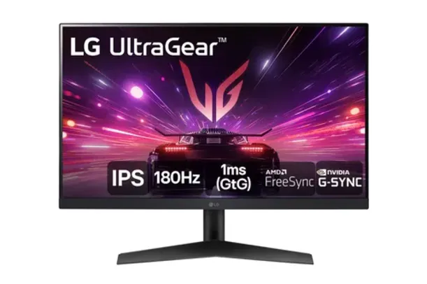 Monitor Gamer LG UltraGear 24" Full HD, IPS, 180Hz, 1ms, DisplayPort e HDMI, NVIDIA G-SYNC , AMD FreeSync?, HDR10, sRGB 99% - 24GS60F-B