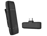 Mini microfone condensador de lapela sem fio portátil gravação de áudio e vídeo