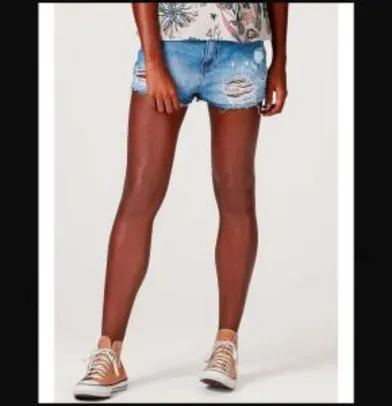 Shorts Jeans Feminino Modelagem Hot Pants Hering | R$40