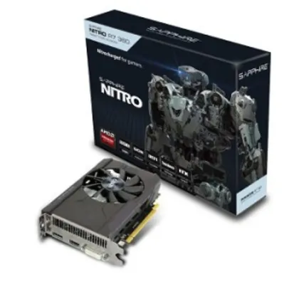 [Kabum] Placa de Vídeo VGA Sapphire AMD Radeon NITRO R7 360 2GB GDDR5 HDMI/DVI-I/DP OC Version (UEFI) PCI-Express - 11243-02-20G - R$399