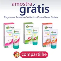 AMOSTRAS GRÁTIS - COSMÉTICOS BIOTEN