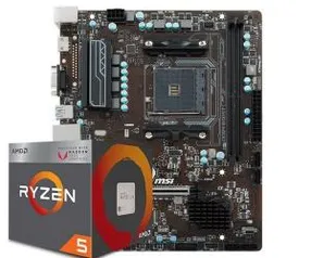 (Pichau) Kit upgrade: AMD Ryzen 5 2400G + MSI A320M PRO-VH PLUS DDR4