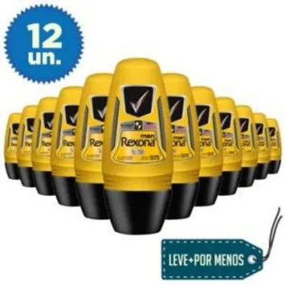 [Insinuante] 12 Desodorantes Roll-On Rexona Men V8 Masculino 50ml - por R$68