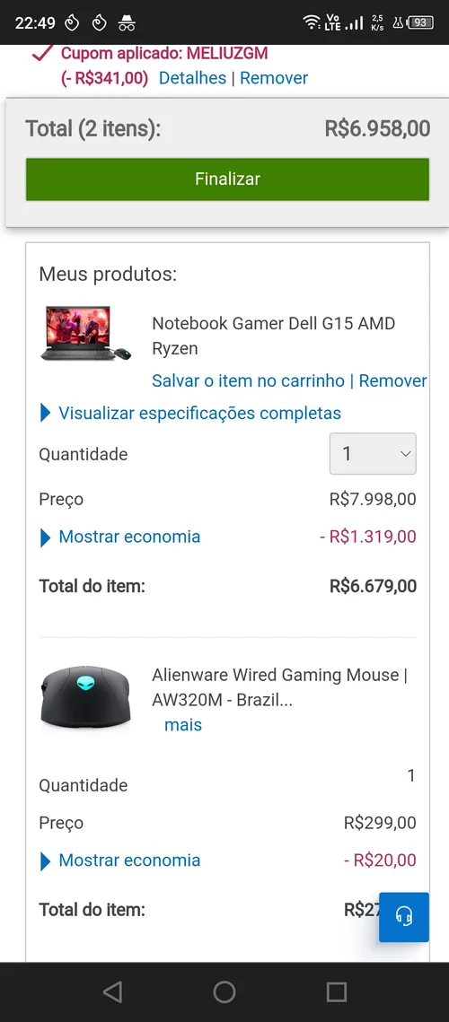 Imagem na descrição da promoção