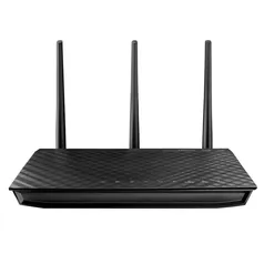 Roteador Gamer Wireless ASUS RT-AC68U, AC1900Mbps, Dual band, AiMesh, 3 Antenas, USB 3.0, DualCore, Rede Gigabit, AiRadar, Preto