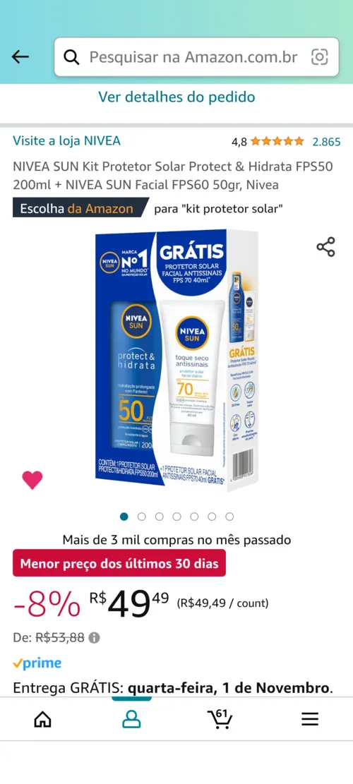 Imagem na descrição da promoção