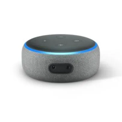 Echo Dot Amazon Smart Speaker Cinza Alexa 3a Geracao em Portugues