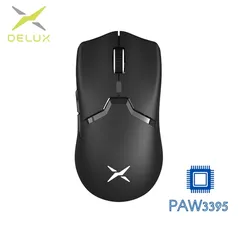 [Taxa Incluida]Delux M800 PRO Mouse Gamer Sem fio Conexão Bluetooth Tri-Mode 26000