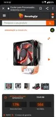 Cooler Master Hyper H410R, LED Red 92mm, Intel-AMD | R$129