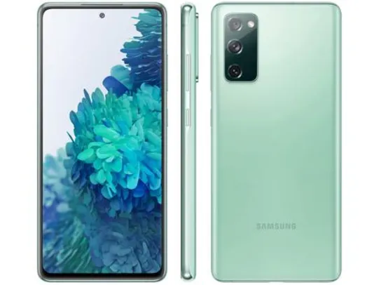Smartphone Samsung Galaxy S20 FE 128GB Cloud Mint - 4G 6GB RAM Tela 6,5” (Snapdragon) | R$2200