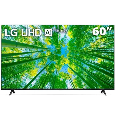 Smart Tv 60 Polegadas 4k Uhd 60uq8050 Lg Cinza Com Preto