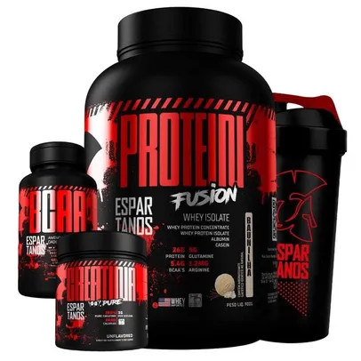 Kit Whey Protein Fusion + Bcaa + Creatina