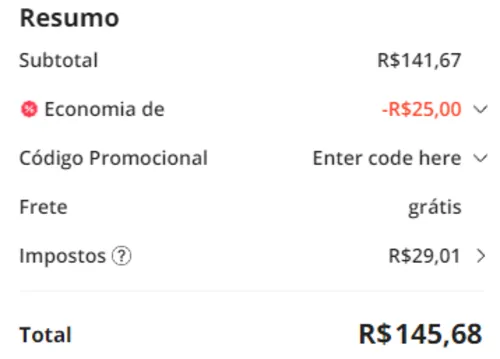 Imagem na descrição da promoção