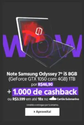 Notebook Samsung Odyssey