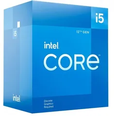 Processador Intel Core i5 12400F, 2.5GHz (4.4GHz Turbo), 12ª Geração, 6-Cores 12-Threads, LGA 1700, Com Cooler, BX8071512400F