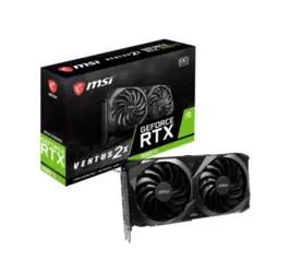 Placa de Vídeo MSI NVIDIA GeForce RTX 3060 Ti VENTUS 2X OC V1, LHR, 8GB GDDR6, DLSS, Ray Tracing