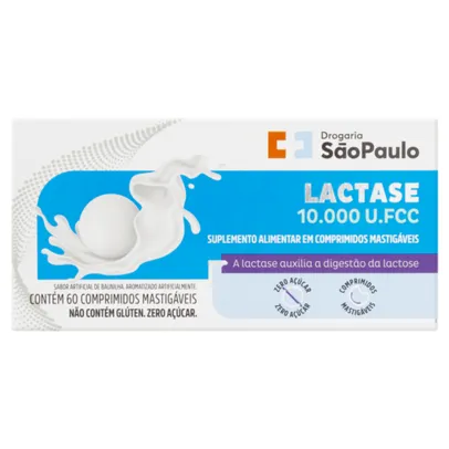 [3 unid R$ 26,66 cada] Lactase 10.000 Fcc Drogaria São Paulo 60 Comprimidos