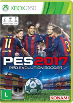 PES 2017 (Xbox 360) por R$117 (frete grátis)