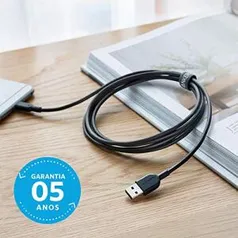 [PRIME] Cabo Lightning Certificado Apple MFi, Anker Powerline II, 1.8 metros, 12x mais resistente, Preto R$89