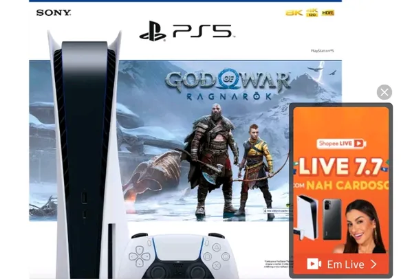 Playstation 5 Edição Física God of War Ragnarok