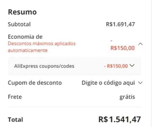 Imagem na descrição da promoção