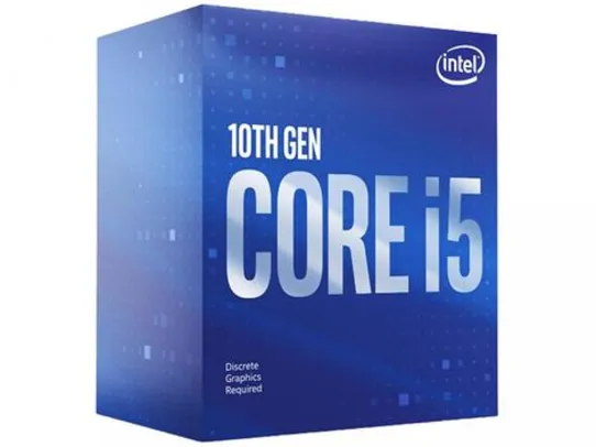 (Cliente Ouro) Processador Intel Core i5 10400F 2.90GHz - 4.30GHz Turbo 12MB | R$902